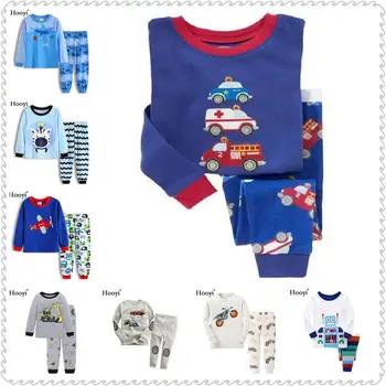 Ambulanta Copilul Băieți Set Pijama din Bumbac pentru Copii Pijamale Haine Lungi Tricouri Pantaloni Băiatul lui Pj Copil Pijamale 1-7