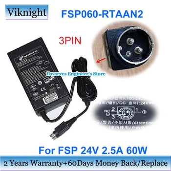 Autentic FSP060-RTAAN2 AC Adaptor pentru 24V 2.5 O FSP060-RAA Alimentare 60W pentru UE Încărcător de Laptop Rotund cu 3 Pini