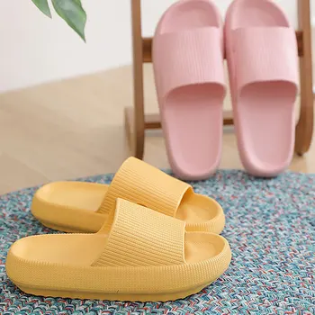 Comemore Femei Platforma de Casa Papuci de Plaja Moale Slide Sandale Barbati Interior Baie pentru Femei pantofi de vara 2022 tendință transport gratuit