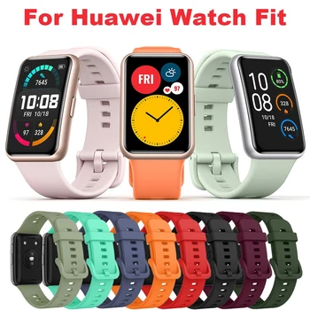 Curea din silicon Pentru Huawei Watch a se POTRIVI Curea Smartwatch Accesorii de Înlocuire Bratara bratara Curea Huawei Watch a se potrivi noua Trupa