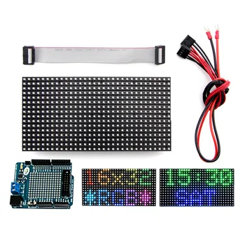 Elecrow 16x32 RGB LED-uri de Matrice Panou pentru Arduino Driver RTC Chip DIY Kit RGB Conector Scut Modul Grafic LED RGB Matrice Panou