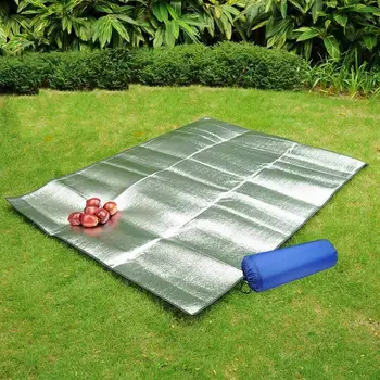 Folie de aluminiu Mat Mat de Dormit pentru Camping 200x150 cm Mat Izolant Termic Pătură Cort Pliabil Mat Mat Etaj Ultralight