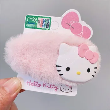 Hello Kitty Ac De Păr Fete De Păr Accesorii Hello Kitty Copil Frizură Fete De Pluș De Par Clip Top Clip Pălărie De Pluș Cadou