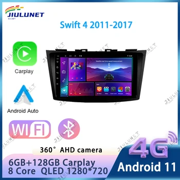 JIULUNET 8 Core 2 Din Android 11 4G Radio Auto Multimedia Player Pentru Suzuki Swift 4 2011-2017 Android Auto Navigație GPS stereo