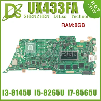 KEFU UX433FA Placa de baza Pentru ASUS Zenbook 14 UX433F UX433FN U4300F Laotop Placa de baza W/I3-8145U I5-8265U I7-8565U 8GB/16GB-memorie RAM
