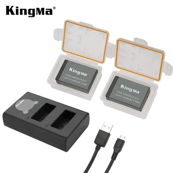 KingMa LP-E17 Baterie LCD Dual USB Încărcător Kit Pentru Canon EOS RP M3 M5 M6 M6 II 250D 200DII 750D 760D 800D 850D 77D LPE17 Baterie