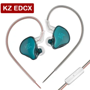 KZ EDCX În Ureche Căști cu Fir Căști Dinamice Anulare a Zgomotului de 3,5 mm Mufă Stereo Căști pentru Muzică Joc de Sport