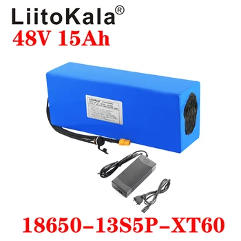LiitoKala 48V 15Ah 18650 E-bike baterie li ion baterie pack biciclete scoot kit de conversie bafang 1000W XT60 plug 54.6 V Încărcător