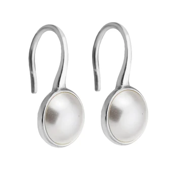 Luminos Picături de Perle Cercei Argint 925 Bijuterii Pentru Femei Make up Moda Femei Cercei Petrecere de Bijuterii en-Gros