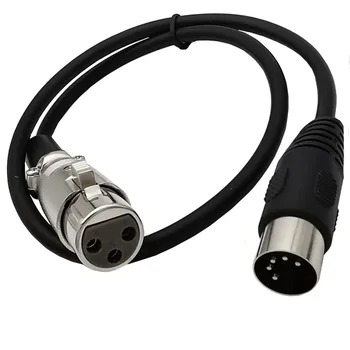 MIDI spre XLR Adaptor de Cablu,DIN 5 Pin XLR 3 Pini cablu Audio pentru a se Potrivi instrumente muzicale sau cabluri cu MIDI sau conector XLR
