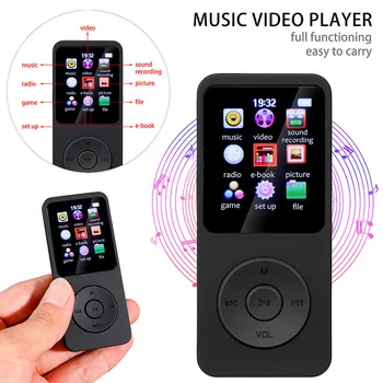 Mini MP3 MP4 FM Player Student Music Player Sport Bluetooth Extern Juca de E-book, MP3 Player Sport Walkman MP3 MP4 Player
