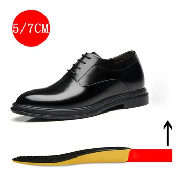 Misalwa 5/7cm Clasic Mens Pantofi Derby Inaltime Platforma Crește Barbati Pantofi Rochie Costum Formal Lift Pantofi de Afaceri de Vânzare Fierbinte