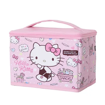 Moda Fata Kawaii Geanta Hello Kitty Mymelody Kuromi Simplu De Mare Capacitate Sac De Cosmetice Drăguț Articole De Toaletă Cutie De Depozitare Femei Cadou