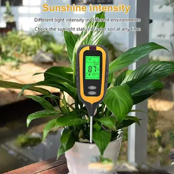 Nou pH-ul Solului Tester 3/4 din 1 PH Lumina de Umiditate Aciditate Tester Tester de Sol Metru de Umiditate Planta Sol Tester Kit pentru Flori