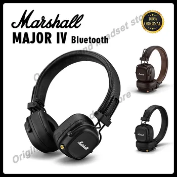 Original Marshall MAJOR IV Wireless Bluetooth Căști Bas Profund Pliabil Pop-Rock și Muzică retro Clasic Căști microfon Cască