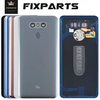 Pahar cu Capac de Baterie Pentru LG G6 H870 H870DS H871 H872 H873 LS993 US997 VS998 de Locuințe Spate Înapoi Caz + Touch ID Boutton Lentilă aparat de Fotografiat