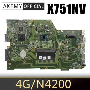 Pentru ASUS X751SV X751NV X751NJ X751N Laptop Placa de baza 90NB0EB0-R00010 GT940M/2 GB 4G/N4200
