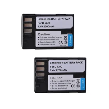 Powertrust Camera Baterie pentru Pentax D-LI90 și Pentax 645D 645Z K-01, K-1, K-1 a II-a, K-3, K-3 III, K-5, K-5 II, K-5 IIs, K-7