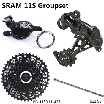 SRAM NX 11 Viteza Groupset Schimbator Maneta Schimbătorului Spate SUNRACE Caseta 11-46T HG601 Lanț 11s Groupset Pentru MTB biciclete Biciclete