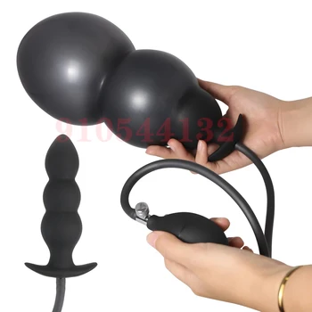 Super Mari Gonflabile Silicon Anal Plug Extensibil Vibrator Pompa Vagin Dop de Fund de Prostata Stimulator Anus Trainner dominare sexuala jucarii Sexuale