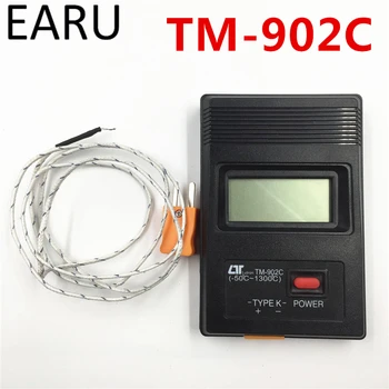 TM-902C Negru K Tip LCD Digital Detector de Temperatură Termometru Industrial Thermodetector Metru + Sonda Termocuplu