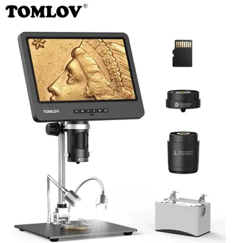 TOMLOV DM602 HDMI USB Microscop Digital 1500X 10.1