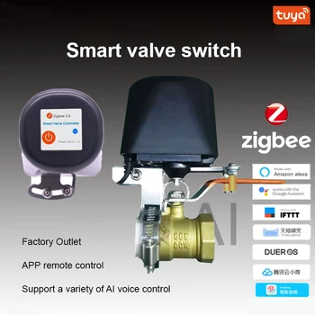Tuya Zigbee 3.0 Comutator Wireless Controller Pentru Apa Robinet/Vana De Gaz Control Vocal Wifi Conducta De Munca Robot Cu Alexa De Start Google
