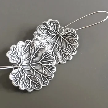 Vintage Viță de vie Frunze de Cercei Floare Simplă de Moda de Argint de Culoare Cârlig de Metal Legăna Cercei pentru Femei Bijuterii