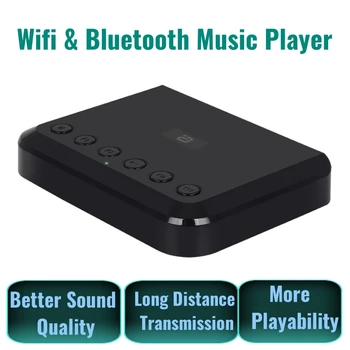 Wifi Music Streamer Pentru Home Theater Sistem de Sunet Wireless WIFI Receptor Audio Pentru Multi-camera Bluetooth 5.0 Adaptor Pentru Difuzor